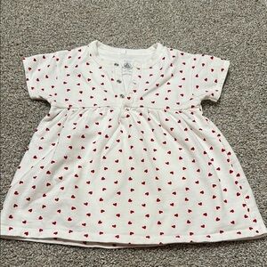 Heart Sweatshirt Dress